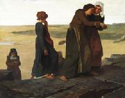 evariste vital luminais The Widow or Teh Fisherman's Family Germany oil painting reproduction